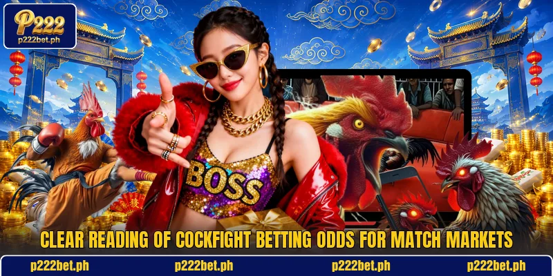 Clear reading of Cockfight Betting Odds for match markets