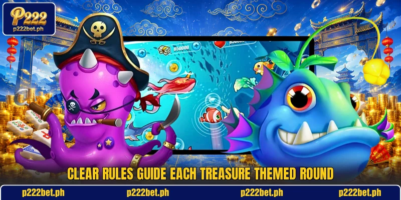 Clear rules guide each treasure themed round