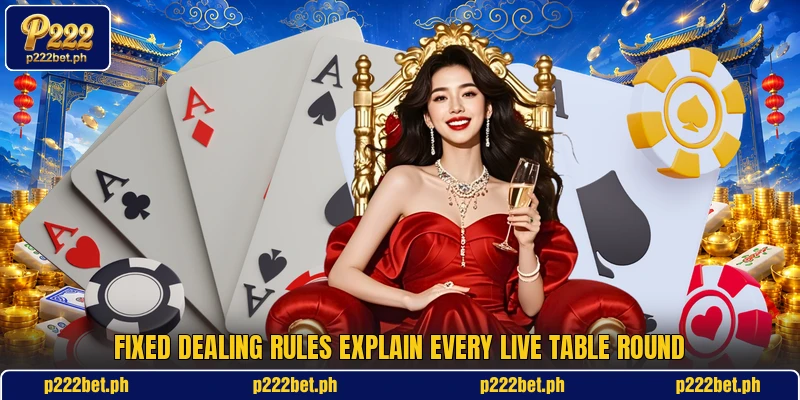 Fixed dealing rules explain every live table round Fixed dealing rules explain every live table round