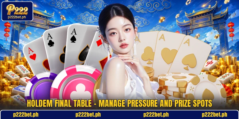 Holdem Final Table - Manage Pressure And Prize Spots