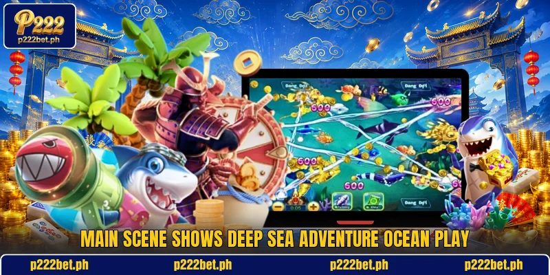 Main scene shows Deep Sea Adventure ocean play Main scene shows Deep Sea Adventure ocean play