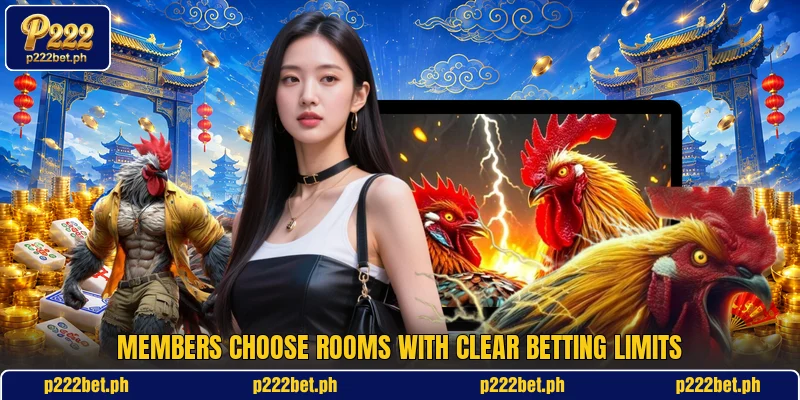 Members choose rooms with clear betting limits Members choose rooms with clear betting limits