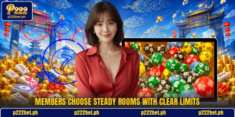 Members choose steady rooms with clear limits Members choose steady rooms with clear limits