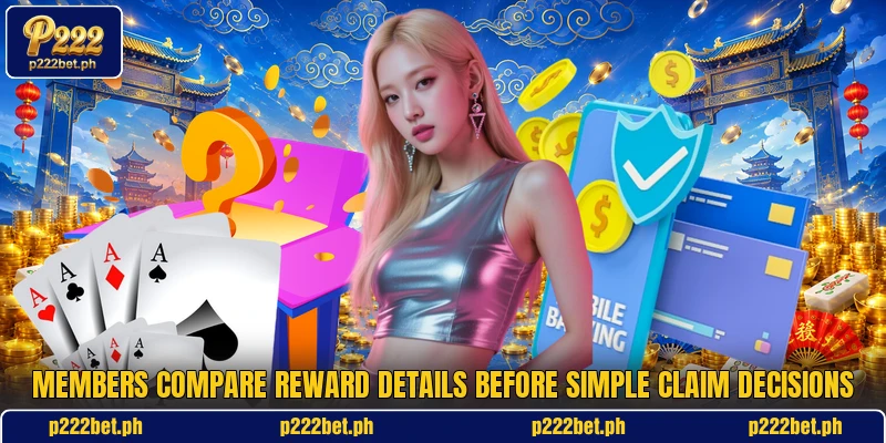 Members compare reward details before simple claim decisions Members compare reward details before simple claim decisions