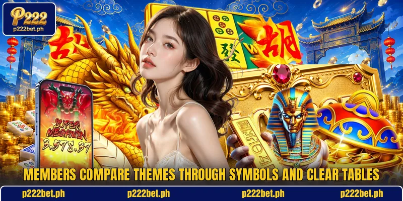 Members compare themes through symbols and clear tables