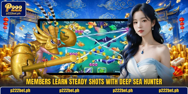 Members learn steady shots with Deep Sea Hunter Members learn steady shots with Deep Sea Hunter