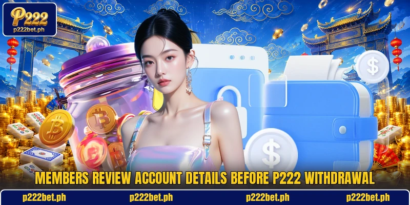 Members review account details before P222 withdrawal
