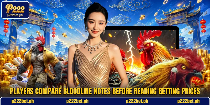 Players compare bloodline notes before reading betting prices