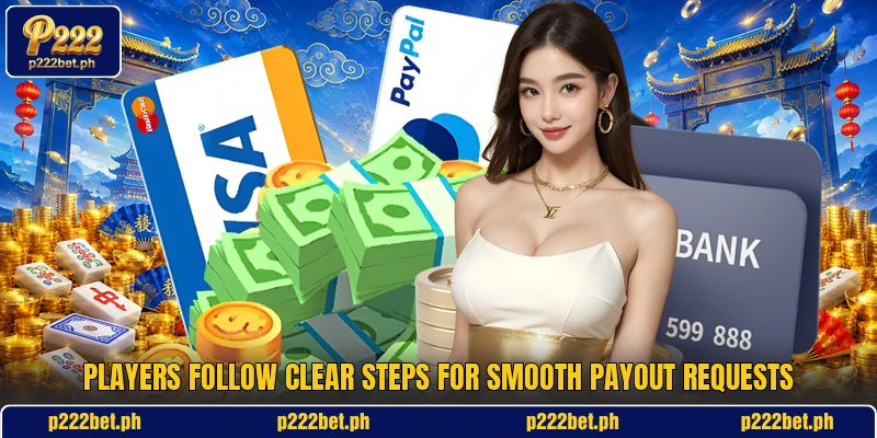 Players follow clear steps for smooth payout requests