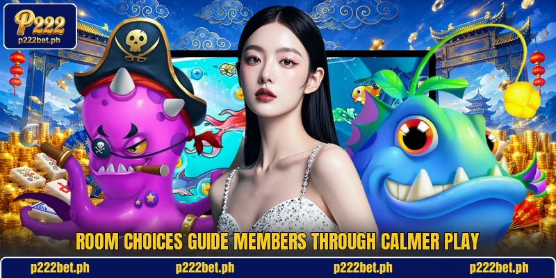 Room choices guide members through calmer play Room choices guide members through calmer play
