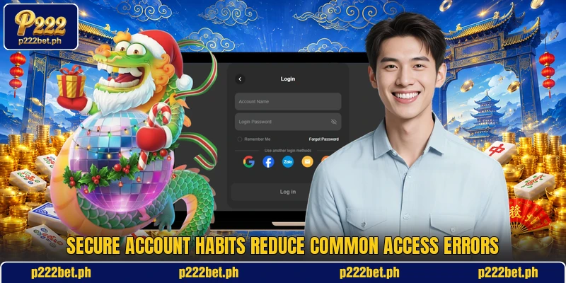 Secure account habits reduce common access errors Secure account habits reduce common access errors