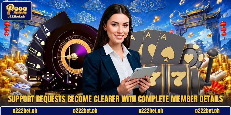 Support requests become clearer with complete member details Support requests become clearer with complete member details
